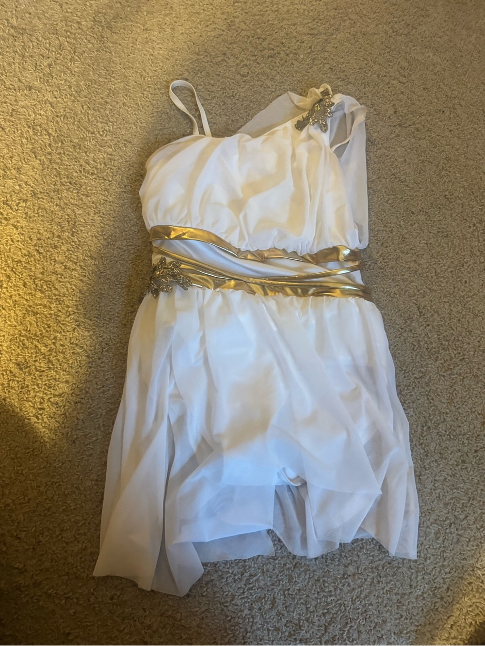 weissmans gold and white greek god dance costume